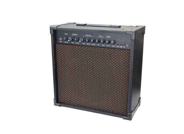 istock guitar amplifier isolated on white background, clean and overdrive chanel with EQ and delay and reverb effect 1497120924