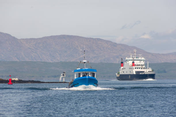 istock Passenger boat between islands at oban glasgow scotland england uk 1497130901