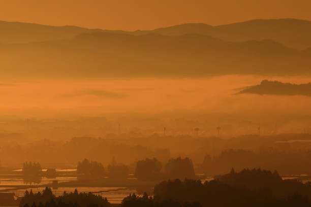 istock Rural landscape at dawn 1497133573
