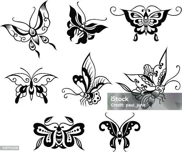 Butterfly Ilustracja - Stockowe grafiki wektorowe i więcej obrazów Abstrakcja - Abstrakcja, Clip Art, Część