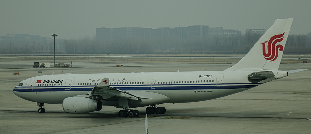 A Boeing 737-800 operated by Air China in Chongqing Airport