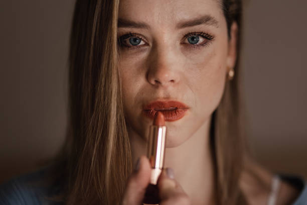 istock Portrait of crying woman doing her make up. 1497150019
