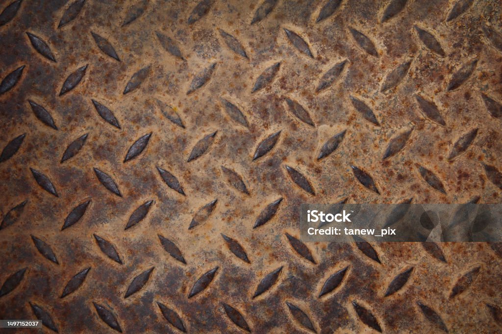 Rusty Steel Pattern Rusty Alternating Pattern Steel Plate Texture Background Stock Photo ...