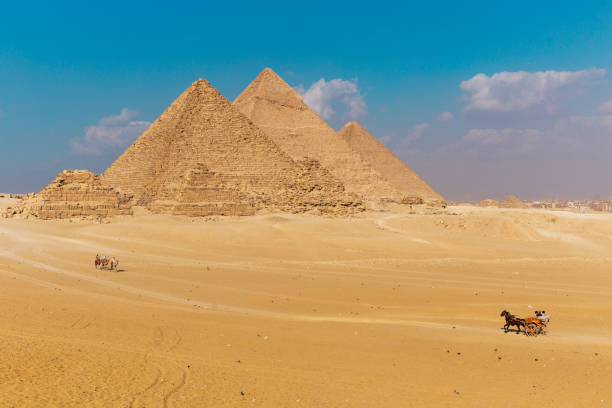 istock The great pyramids in Giza, Egypt 1497154999