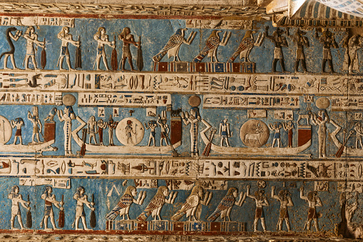 Hathor temple in Dendera, Egypt