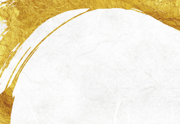 istock Gold color background Japanese pattern texture,Golden Japanese-style background art. 1497159172