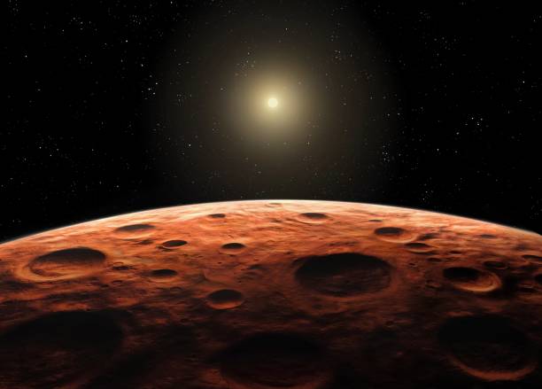 istock Mars from space. Craters on the surface of the red planet. 1497164918