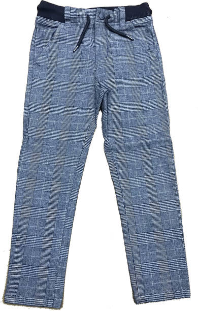istock Rib wasit yarn dyed check trouser 1497166244