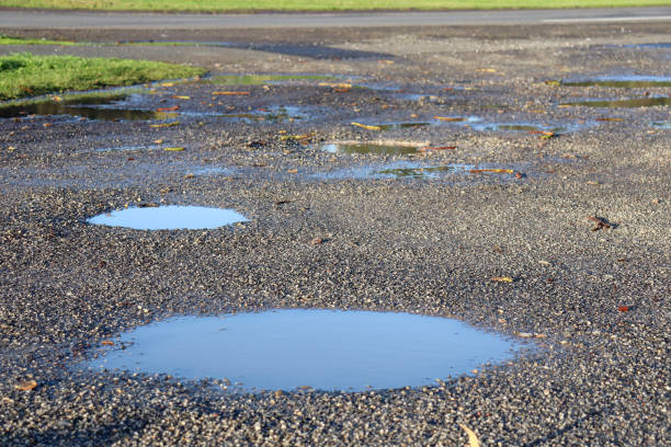 istock puddles in dirt road after rain 1497166341