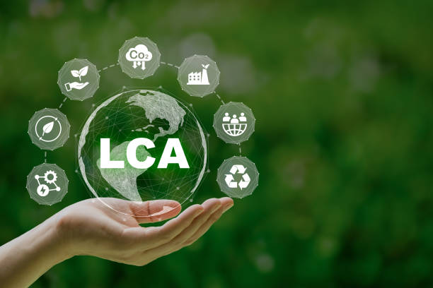 istock LCA, Life cycle assessment concept in hand. ISO LCA standard aims to limit climate change. Methodology for assessing environmental impacts associated on value chain product. 1497168350