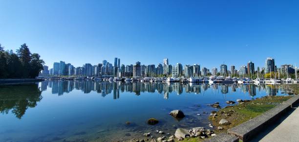 istock Vancouver downtown skyscraper harbour view from Stanley Park 1497172303