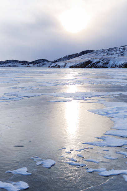 istock Frozen lake Baikal in Siberia, Russia 1497175624