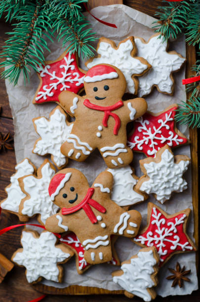 istock Christmas Cookies on Wooden Background 1497181679
