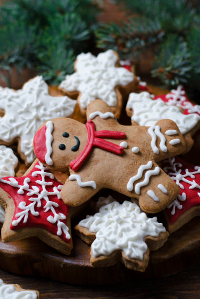istock Christmas Cookies on Wooden Background 1497181832