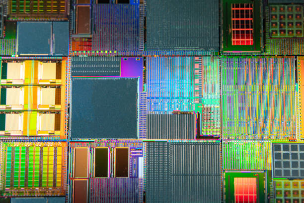 istock Silicon wafer for manufacturing semiconductor of integrated circuit. 1497182060