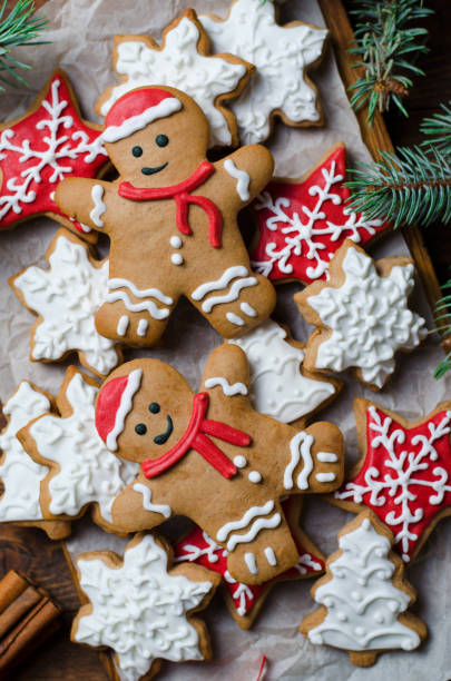istock Christmas Cookies on Wooden Background 1497182796