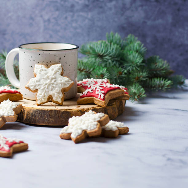 istock Christmas Cookies and Cocoa Mug 1497183714