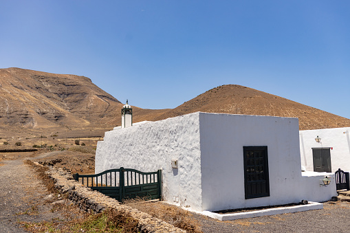 Yaiza, Lanzarote, Spain, May 14, 2023: traditional house in Yaiza, Lanzarote, Spain.