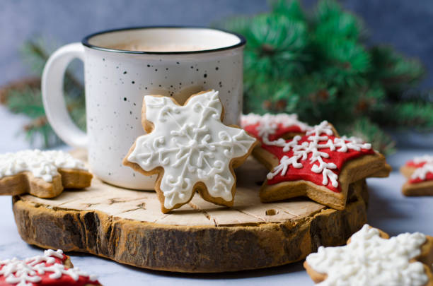 istock Christmas Cookies and Cocoa Mug 1497184852