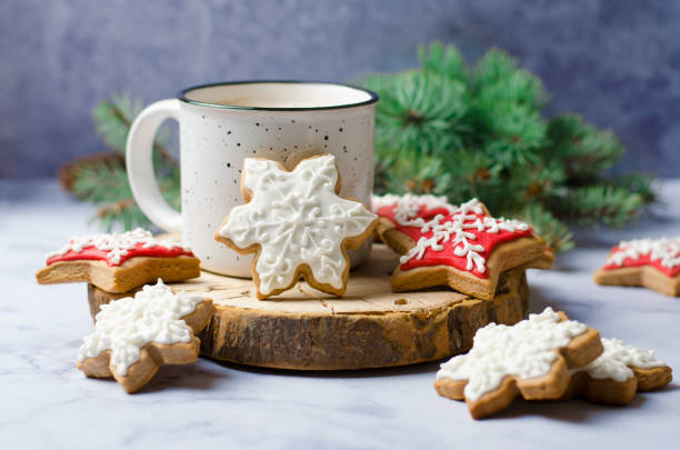 istock Christmas Cookies and Cocoa Mug 1497186378