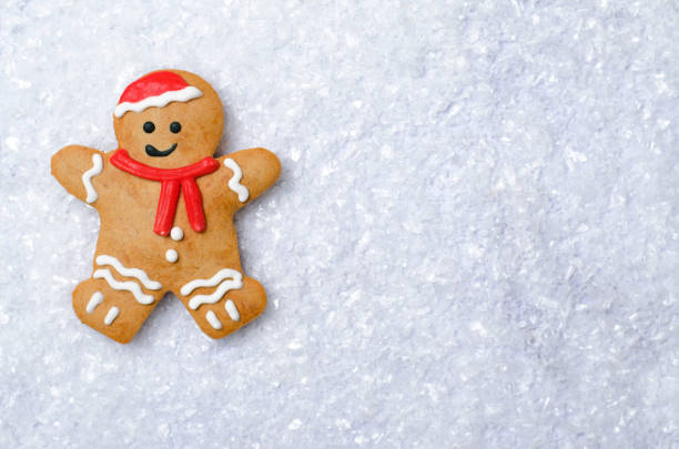 istock Gingerbread Man cookie, Christmas cookie Decorated with Icing 1497186404
