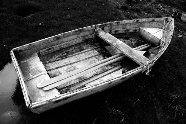 istock Lonely old wooden boat in Ireland 1497186841