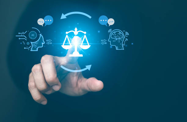 istock AI ethics or AI Law concept. Developing AI codes of ethics. Compliance, regulation, standard , business policy and responsibility for guarding against unintended bias in machine learning algorithms. 1497187468