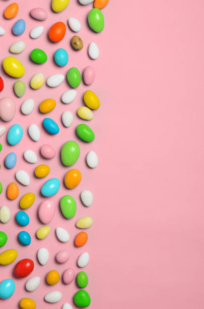 istock Chocolate Eggs on Bright Background, Sweet Easter Treat 1497188978