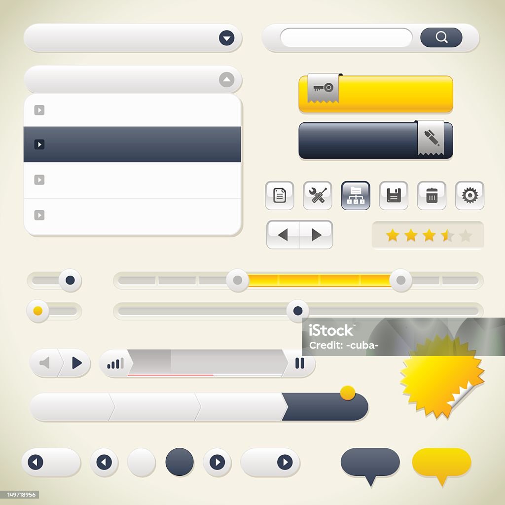 User Interface Collection Stock Illustration - Download Image Now ...