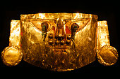 Golden artifacts from Inca Empire