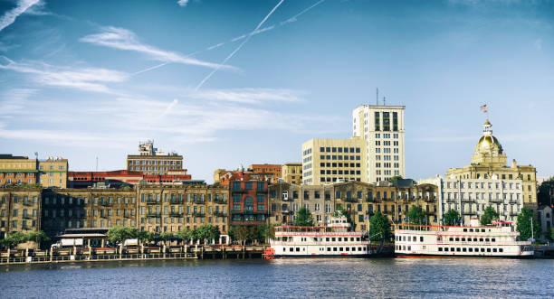 istock Savannah Skyline and Steamboat. 1497191889