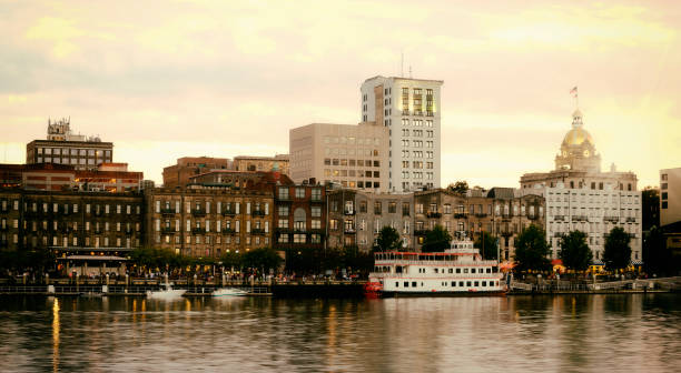 istock Savannah Skyline and Steamboat. 1497191910