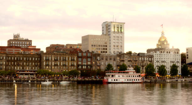 istock Savannah Skyline and Steamboat. 1497192986