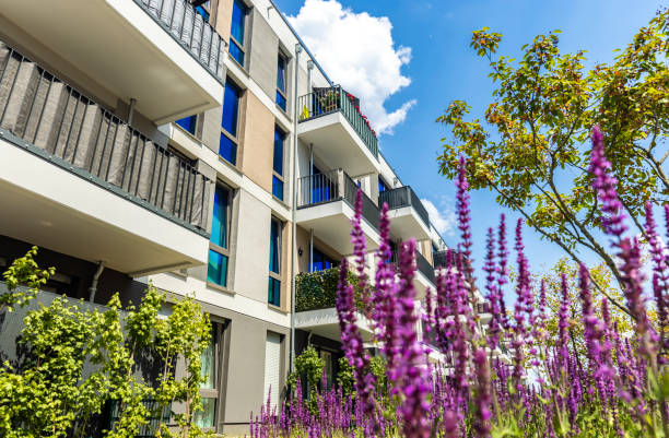 Modern residential architecture in Berlin's water town