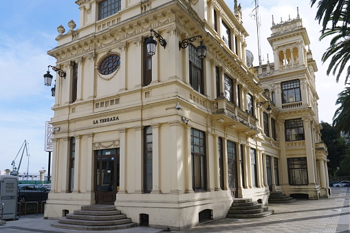 Modernist building 'La Terraza', headquarters of RTVE in the city of Coruna Coruna, Galicia, Spain 04/28/2023