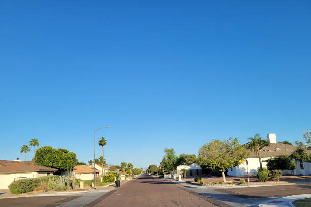 istock North-West Phoenix Residential Street, AZ 1497196536