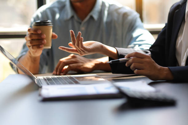 istock Meeting colleagues to discuss business project planning. 1497197779