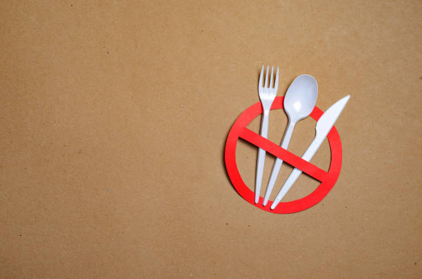 istock No Plastic Cutlery, Plastic Pollution Concept, Top View 1497203611
