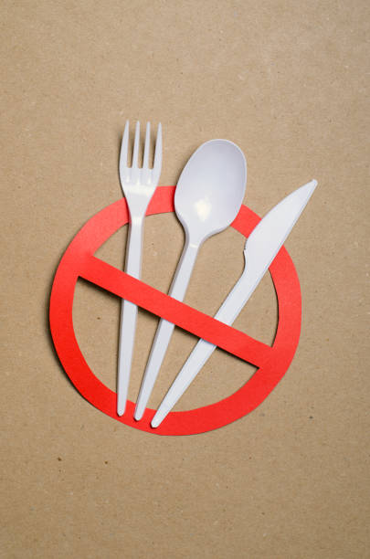 istock No Plastic Cutlery, Plastic Pollution Concept, Top View 1497204578