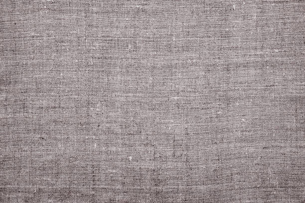 tessuto di lino naturale, sfondo o trama, colore grigio beige - cotton gray linen textile foto e immagini stock
