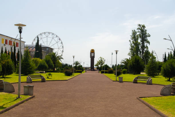 istock A tall Ferris wheel in a city park. 1497213180