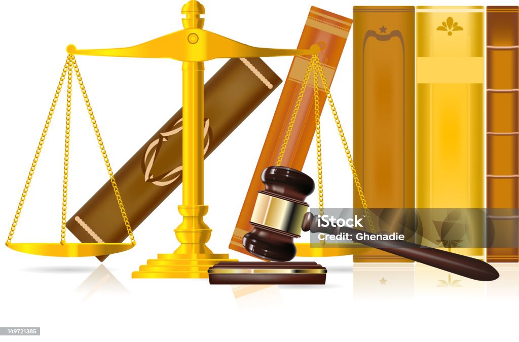 concept de justice - clipart vectoriel de Crimes et délits libre de droits