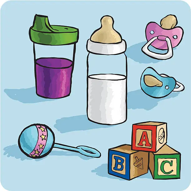 Vector illustration of Baby Stuff