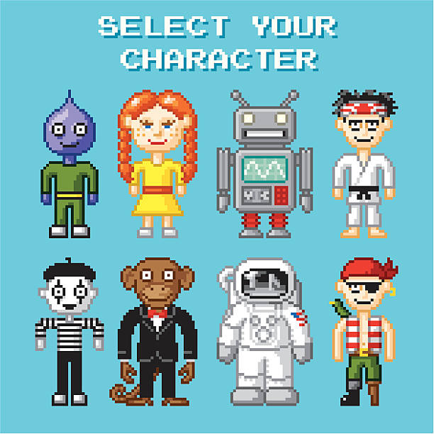 Pixel Pals So many choices... But why choose just one when you can have them all? blackbelt stock illustrations