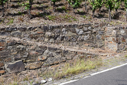 ramp at a vineyard wall