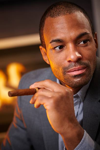 istock Portrait of handsome black man with cigar 149722581
