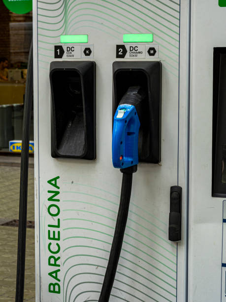 istock Charging station for electric vehicles. 1497231972