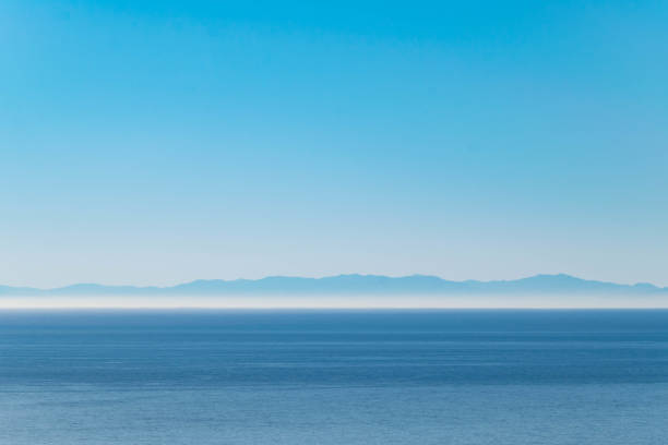 A simple desktop wallpaper background image of mountains on the horizon from southern Spain