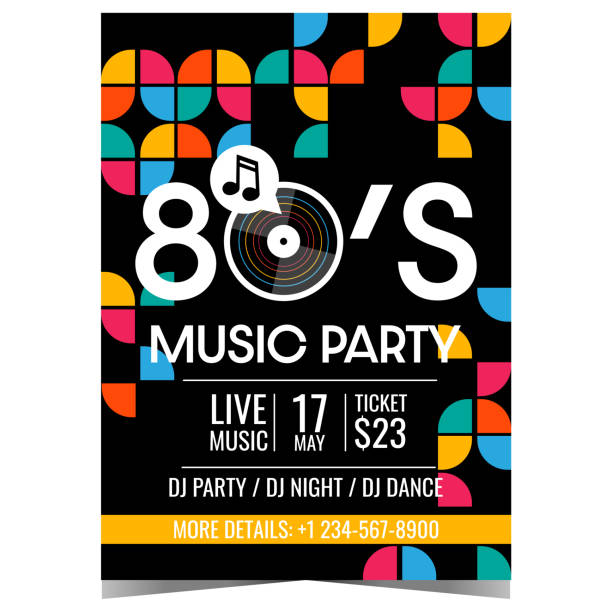 5,400+ 80s Party Invitation Stock Illustrations, Royalty-Free