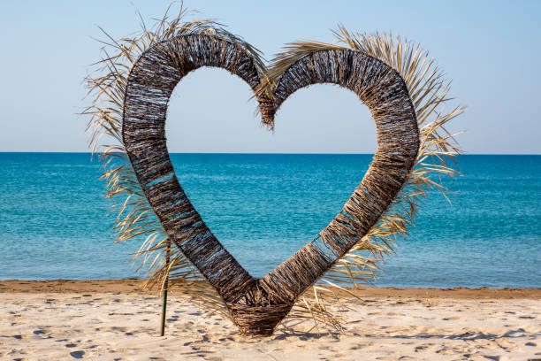 Wedding ceremony arch by the sea
